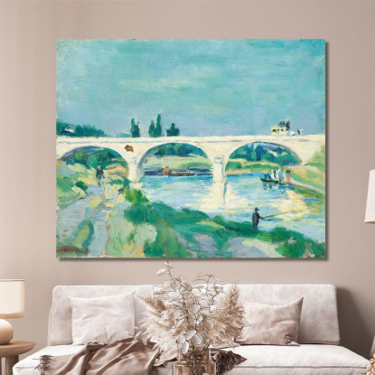 Il Ponte Di Charenton Île-De-France Armand Guillaumin agl35 quadro stampato su tela
