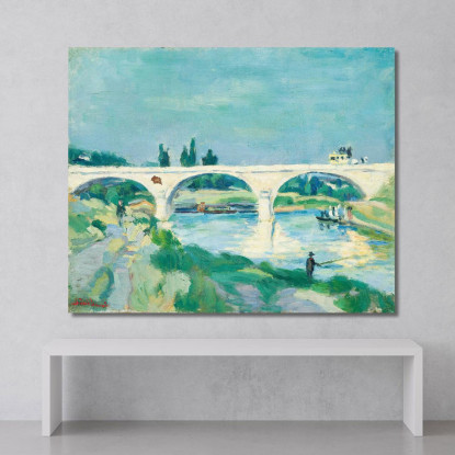 Il Ponte Di Charenton Île-De-France Armand Guillaumin agl35 quadro stampato su tela