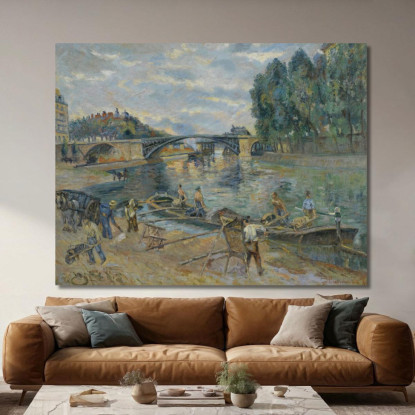 Il Ponte Di Sully Parigi Armand Guillaumin agl36 quadro stampato su tela
