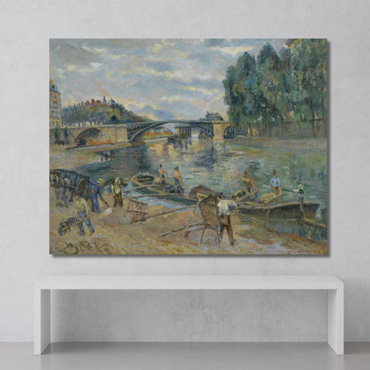 Il Ponte Di Sully Parigi Armand Guillaumin agl36 quadro stampato su tela