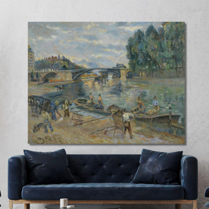 Il Ponte Di Sully Parigi Armand Guillaumin agl36 quadro stampato su tela
