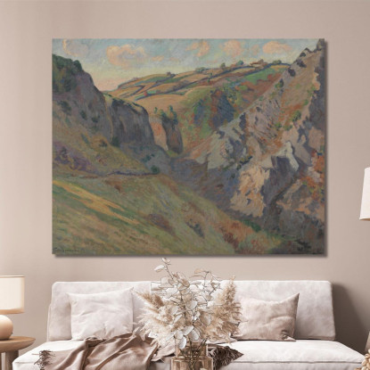 Le Grotte Di Prunal Presso Pontgibaud Alvernia Armand Guillaumin agl44 quadro stampato su tela