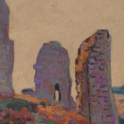 Le Rovine Del Castello Di Crozant Armand Guillaumin agl45 quadro stampato su tela