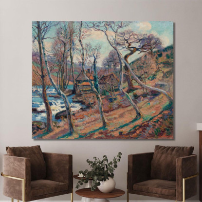 Mulino Bouchardon Armand Guillaumin agl50 quadro stampato su tela