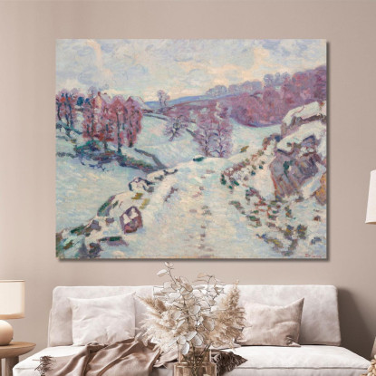 Neve Armand Guillaumin agl52 quadro stampato su tela