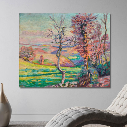 Paesaggio Di Crozant Creuse Armand Guillaumin agl56 quadro stampato su tela