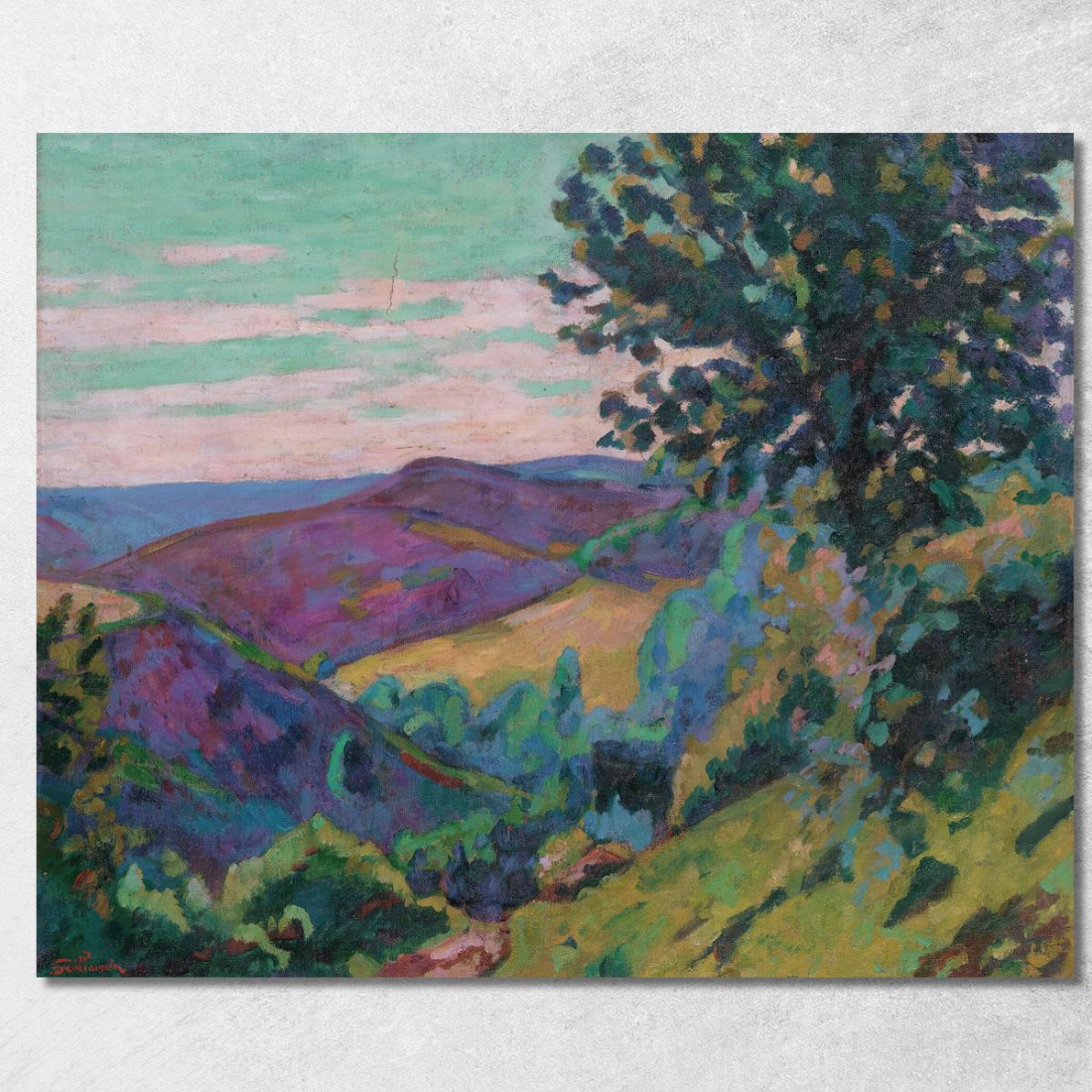 Paesaggio Di Crozant Armand Guillaumin agl57 quadro stampato su tela