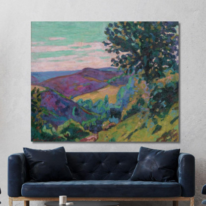 Paesaggio Di Crozant Armand Guillaumin agl57 quadro stampato su tela