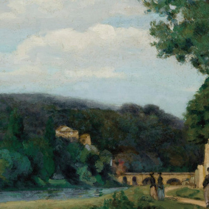 Paesaggio Dell'Île-De-France Armand Guillaumin agl64 quadro stampato su tela