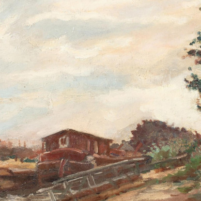 Chiatte Nell'Île-De-France Armand Guillaumin agl76 quadro stampato su tela