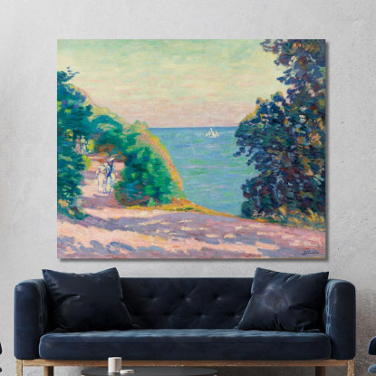 Saint-Palais Armand Guillaumin agl84 quadro stampato su tela