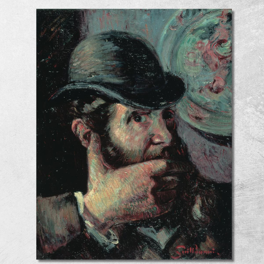 Autoritratto Armand Guillaumin agl88 quadro stampato su tela