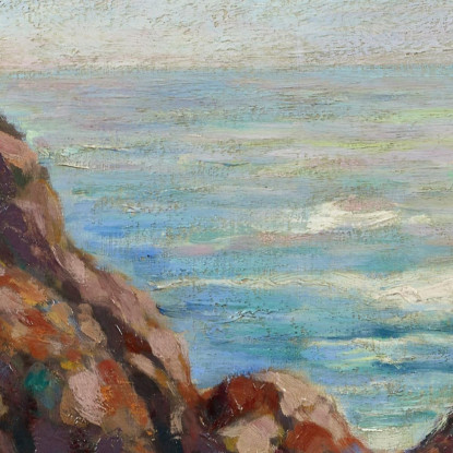 Barca A Vela Ad Agay Armand Guillaumin agl96 quadro stampato su tela
