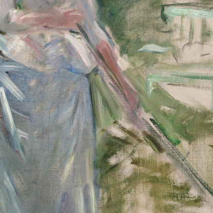 Fienatrice Berthe Morisot bmr8 quadro stampato su tela