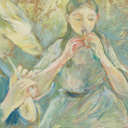 Il Flageolet Berthe Morisot bmr21 quadro stampato su tela