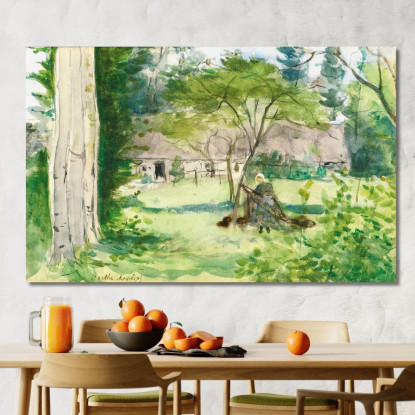 Paesaggio Berthe Morisot bmr26 quadro stampato su tela