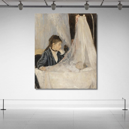 La Culla Berthe Morisot bmr42 quadro stampato su tela