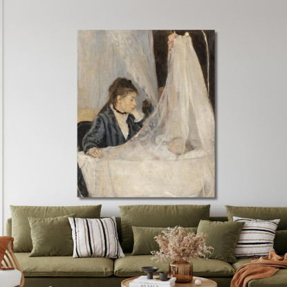 La Culla Berthe Morisot bmr42 quadro stampato su tela