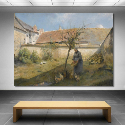 In Campagna Carl Larsson clr2 quadro stampato su tela