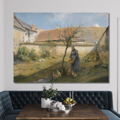 In Campagna Carl Larsson clr2 quadro stampato su tela