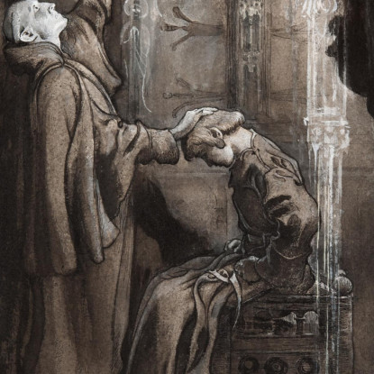 Illustrazione Per Singoalla – Il Vento È Il Mio Amante Di Viktor Rydberg 2 Carl Larsson clr18 quadro stampato su tela