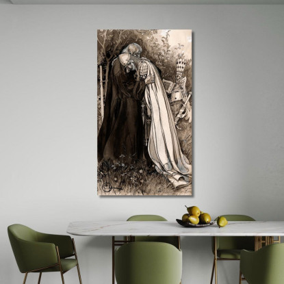 Illustrazione Per Singoalla – Il Vento È Il Mio Amante Di Viktor Rydberg 3 Carl Larsson clr19 quadro stampato su tela