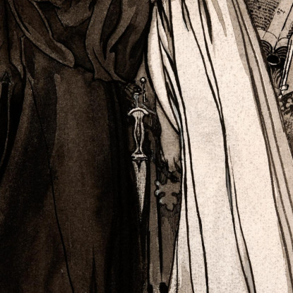 Illustrazione Per Singoalla – Il Vento È Il Mio Amante Di Viktor Rydberg 3 Carl Larsson clr19 quadro stampato su tela