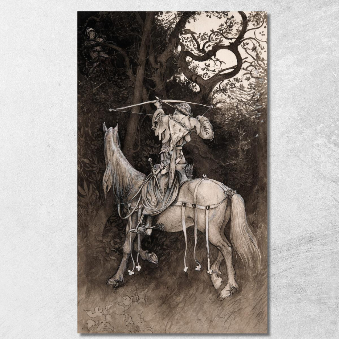 Illustrazione Per Singoalla – Il Vento È Il Mio Amante Di Viktor Rydberg 5 Carl Larsson clr21 quadro stampato su tela