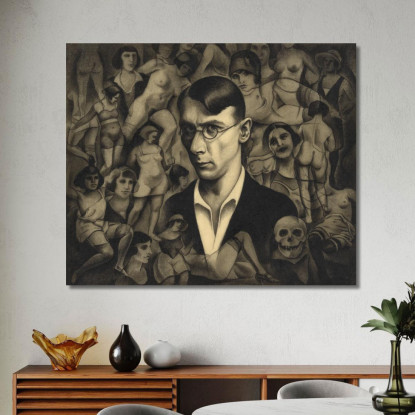 Angoscia 2 Karl Wiener kwn68 quadro stampato su tela