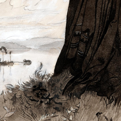 Illustrazione Per Singoalla – Il Vento È Il Mio Amante Di Viktor Rydberg 8 Carl Larsson clr24 quadro stampato su tela