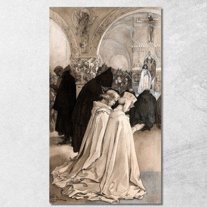 Illustrazione Per Singoalla – Il Vento È Il Mio Amante Di Viktor Rydberg Carl Larsson clr26 quadro stampato su tela