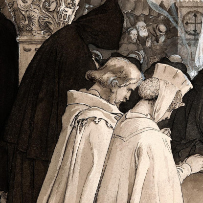 Illustrazione Per Singoalla – Il Vento È Il Mio Amante Di Viktor Rydberg Carl Larsson clr26 quadro stampato su tela