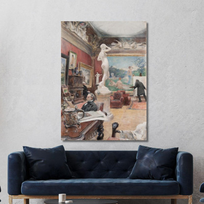Interno Della Galleria Furstenberg Carl Larsson clr28 quadro stampato su tela
