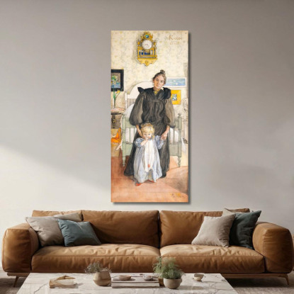 Karin E Kersti Carl Larsson clr29 quadro stampato su tela