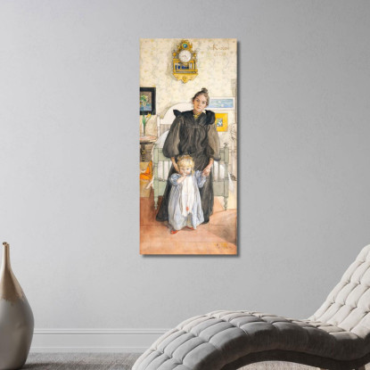 Karin E Kersti Carl Larsson clr29 quadro stampato su tela