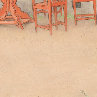 Lisbeth Come La Principessa Malvagia Nella Fiaba Fågel Blå Di P.D.A. Atterbom Carl Larsson clr32 quadro stampato su tela