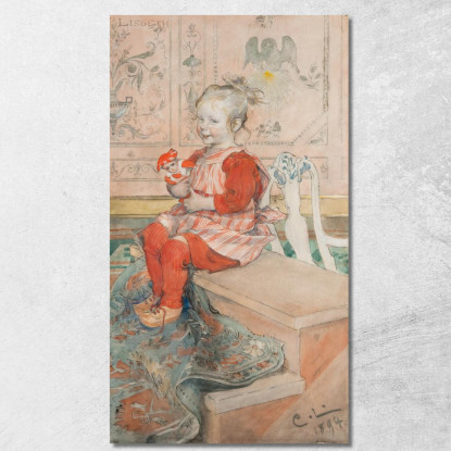 Lisbeth Carl Larsson clr34 quadro stampato su tela