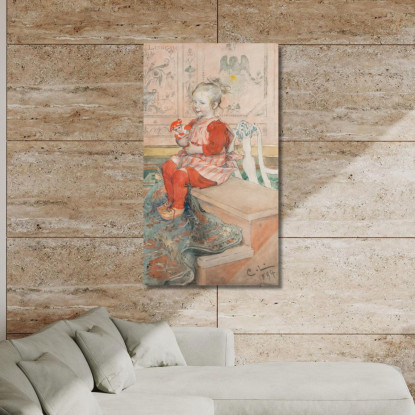 Lisbeth Carl Larsson clr34 quadro stampato su tela