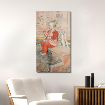 Lisbeth Carl Larsson clr34 quadro stampato su tela
