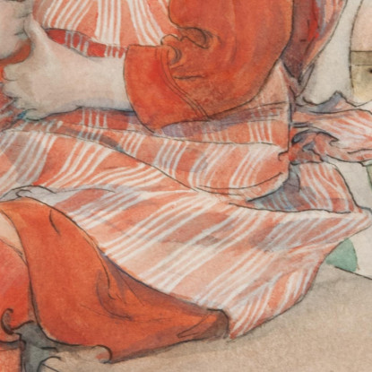 Lisbeth Carl Larsson clr34 quadro stampato su tela
