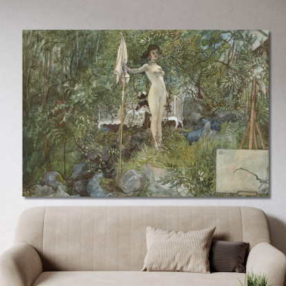 Studio All'Aria Aperta Carl Larsson clr42 quadro stampato su tela