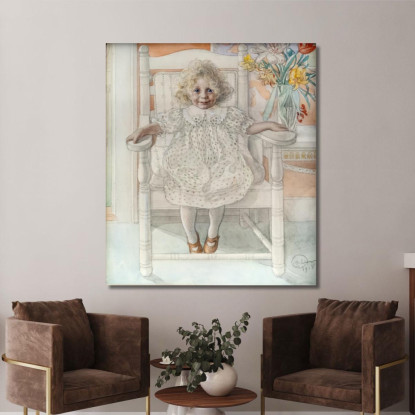 Ritratto Di Inga-Maria Thiel Carl Larsson clr43 quadro stampato su tela