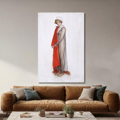 Rouge Et Noir (Titolo Originale Mantenuto) Carl Larsson clr49 quadro stampato su tela