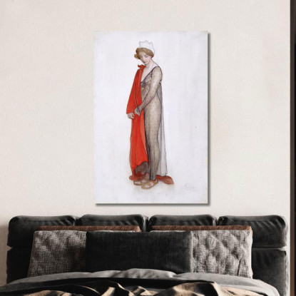 Rouge Et Noir (Titolo Originale Mantenuto) Carl Larsson clr49 quadro stampato su tela