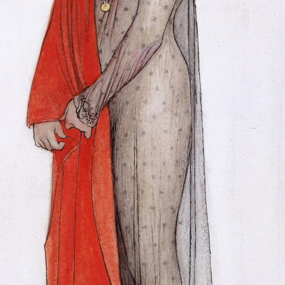 Rouge Et Noir (Titolo Originale Mantenuto) Carl Larsson clr49 quadro stampato su tela