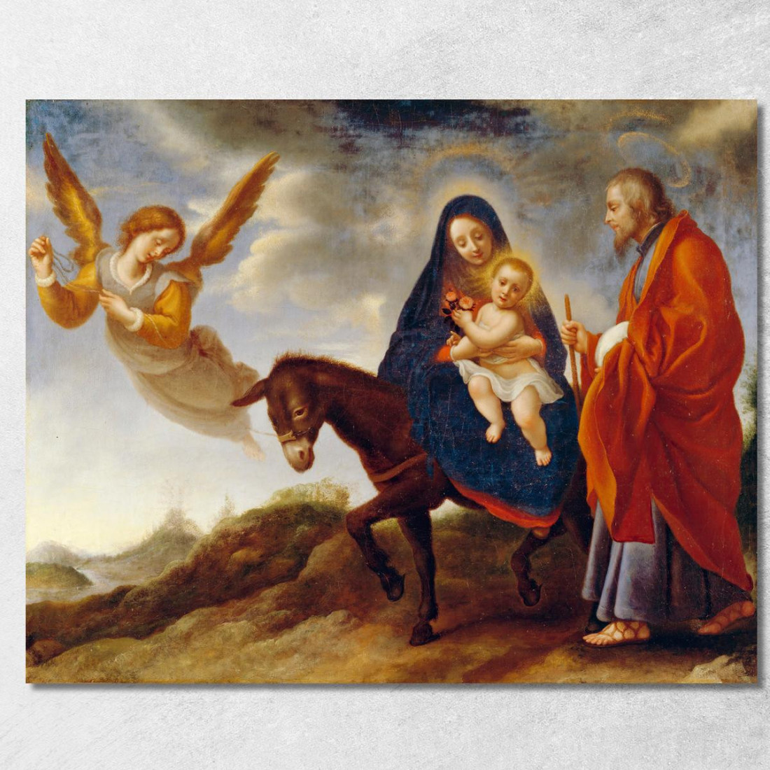 La Fuga In Egitto Carlo Dolci cdl9 quadro stampato su tela
