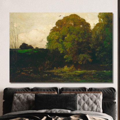 Uno Stagno Nel Morvan Charles François Daubigny cfd2 quadro stampato su tela