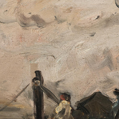 Chiatte Su Un Fiume Charles François Daubigny cfd7 quadro stampato su tela