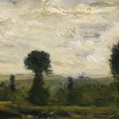 Sponde Dell'Oise Con Tempo Di Tempesta Charles François Daubigny cfd13 quadro stampato su tela