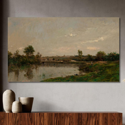 Le Sabbioni Presso Valmondois Charles François Daubigny cfd52 quadro stampato su tela